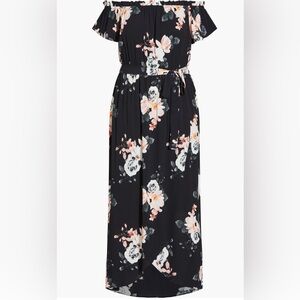 City Chic Pink High-Low Wrap Sundress